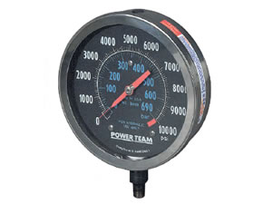 9077E - 4" Analog & Digital Pressure Gauge 0 - 690 Bar